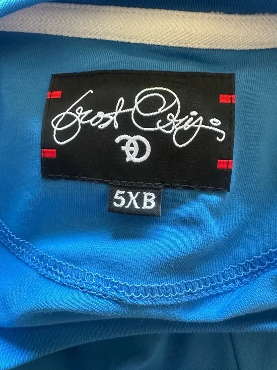 Frost Origs by Marqeis Jovan Blue Graphic Tee - 'Love Will Tear Us Apart' SZ 5XB - Picture 14 of 15